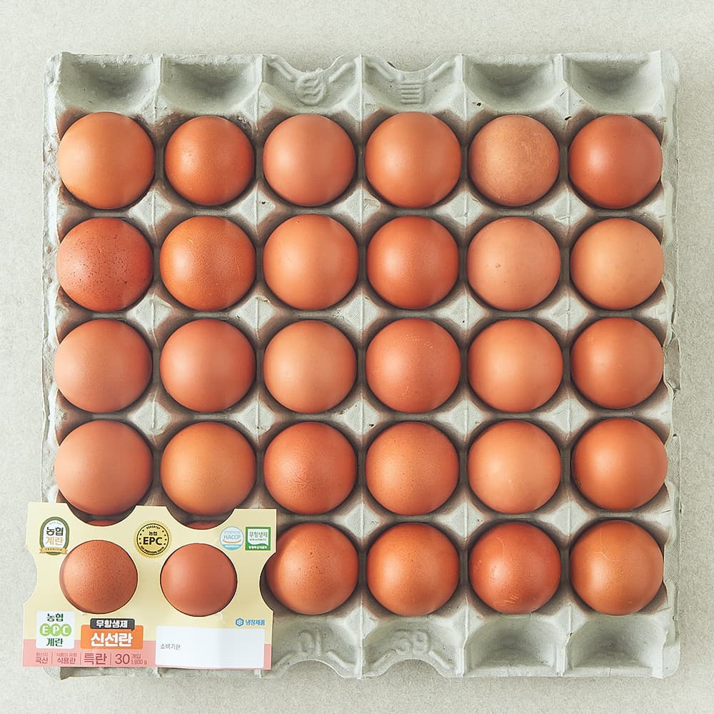 [로켓프레시] 농협 EPC 무항생제 인증 특란 1.8kg