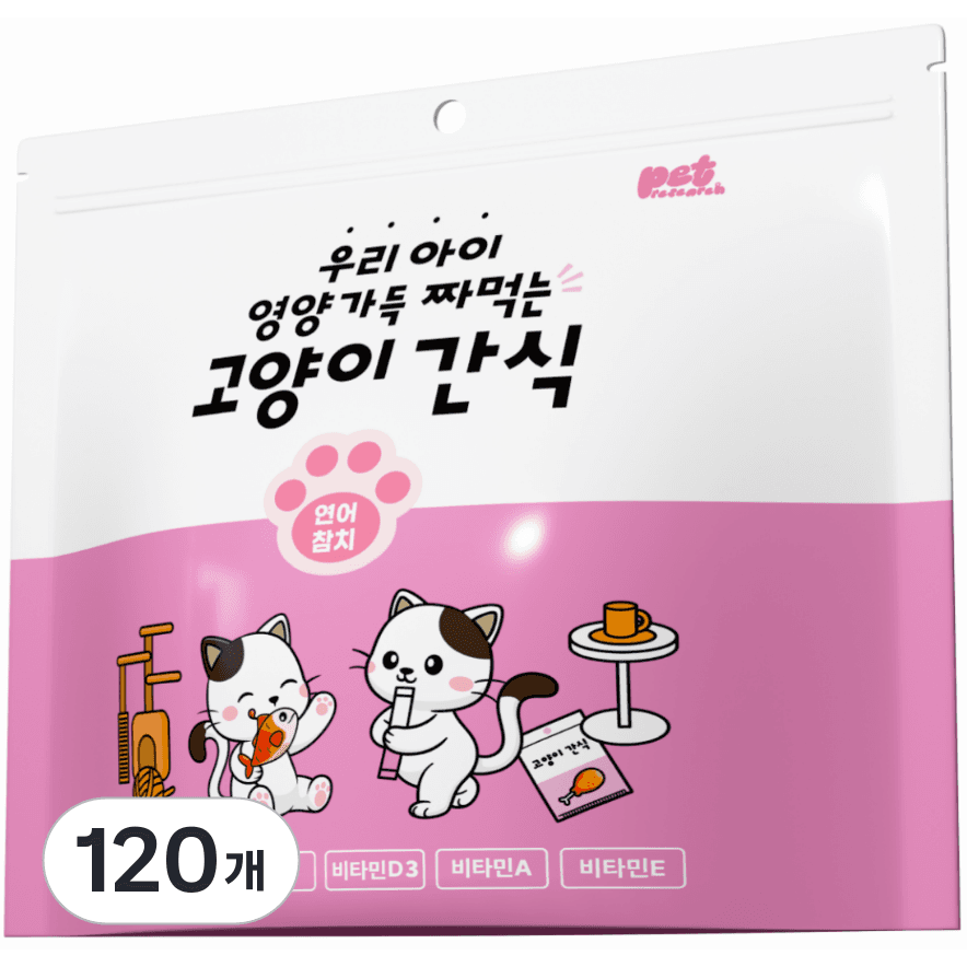펫리서치 짜먹는 고양이 간식 츄