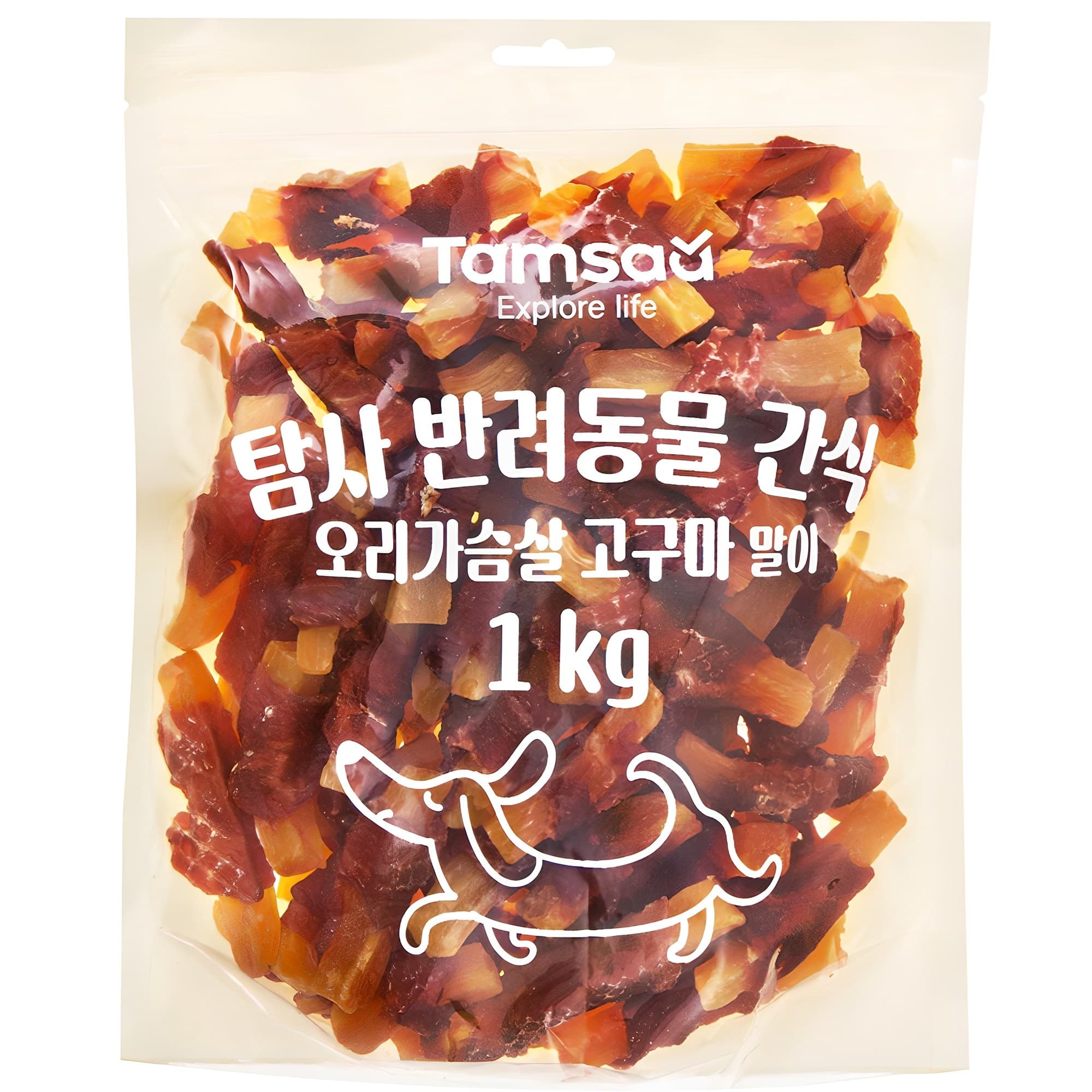 탐사 반려동물 간식 오리가슴살 고구마 말이