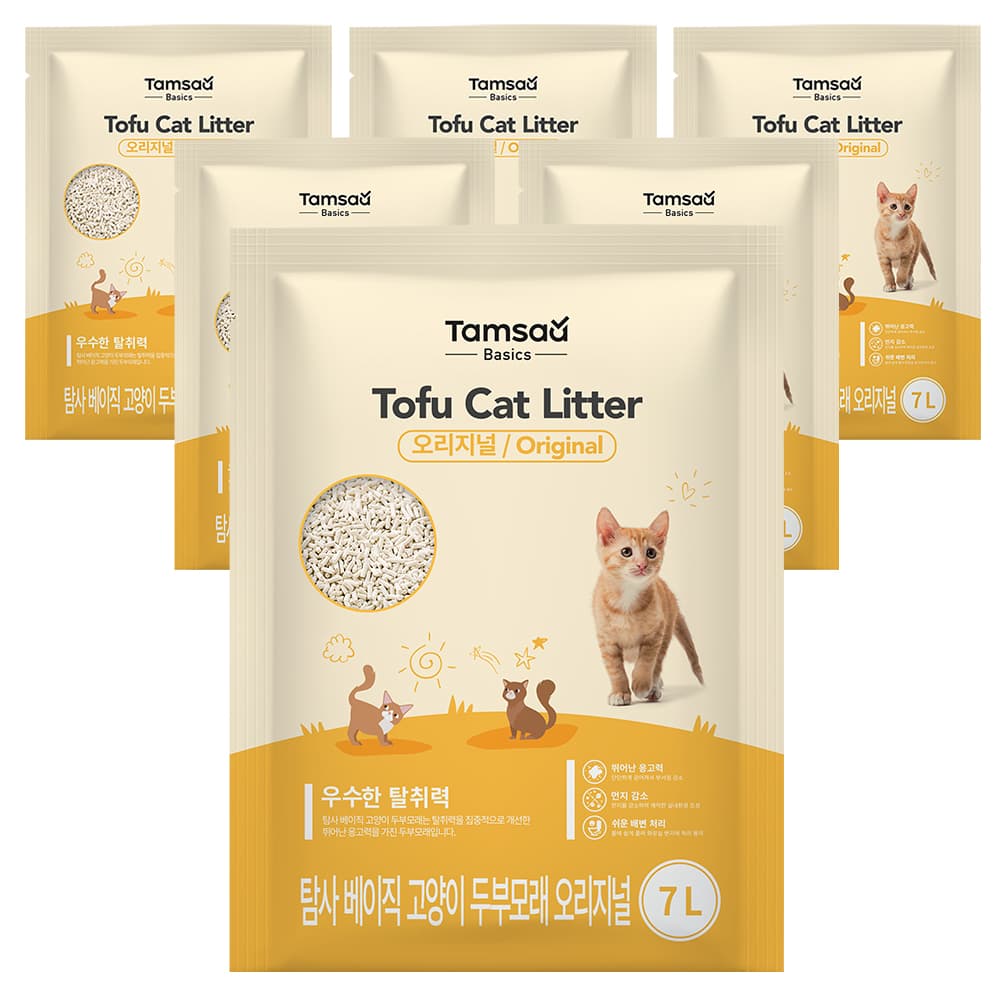 탐사 베이직 프리미엄 고양이 두부모래 7L (약 2.8kg)