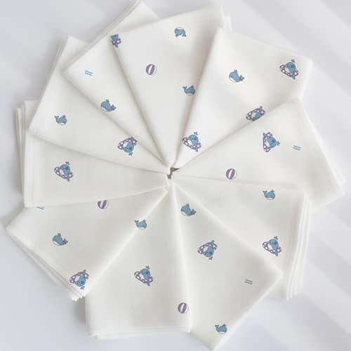 코코자네 밤부 100% 시그니처 손수건 10장