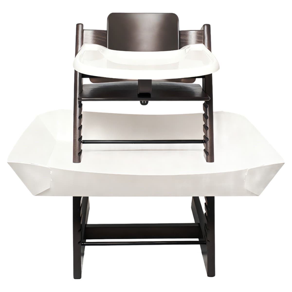 Gaayou 스토케 트립트랩 호환 유아용 푸드트레이 푸드 캐쳐 하이체어 설치형 부착식 식기 보조 트레이 방수 바닥 오염 방지 가드