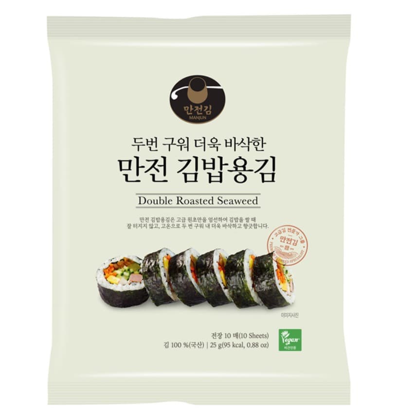 만전김 두번구운 김밥용김 10p