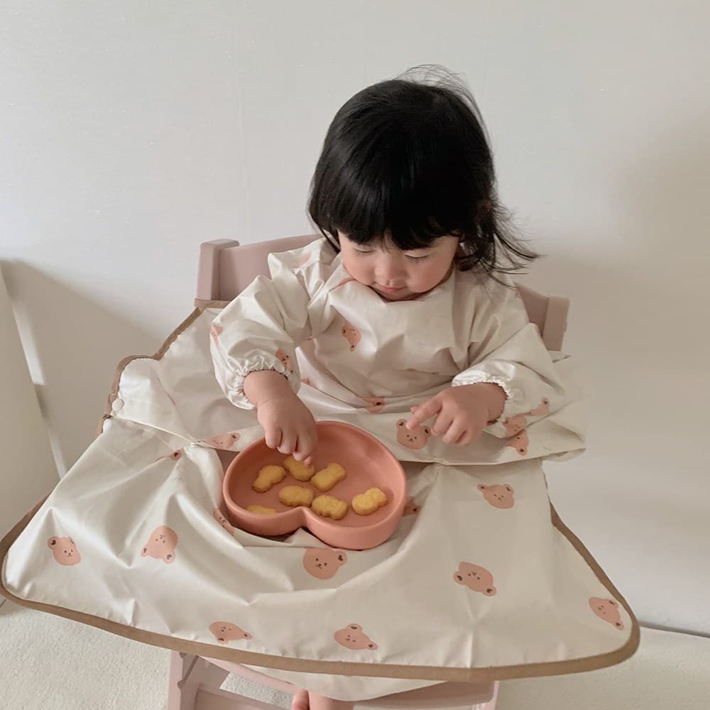 돗투돗 동물친구들 자기 주도 이유식 방수 턱받이