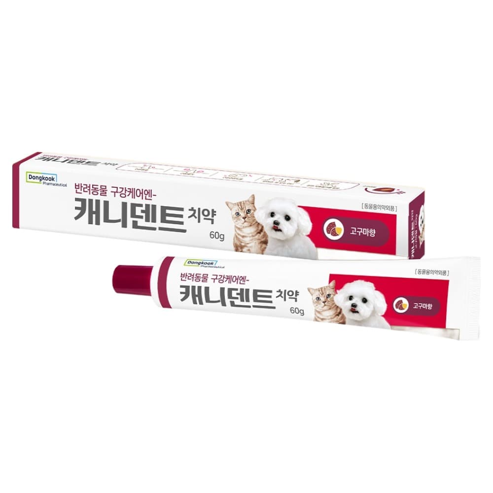 동국제약 반려동물 캐니덴트 치약 고구마향, 1개, 100g