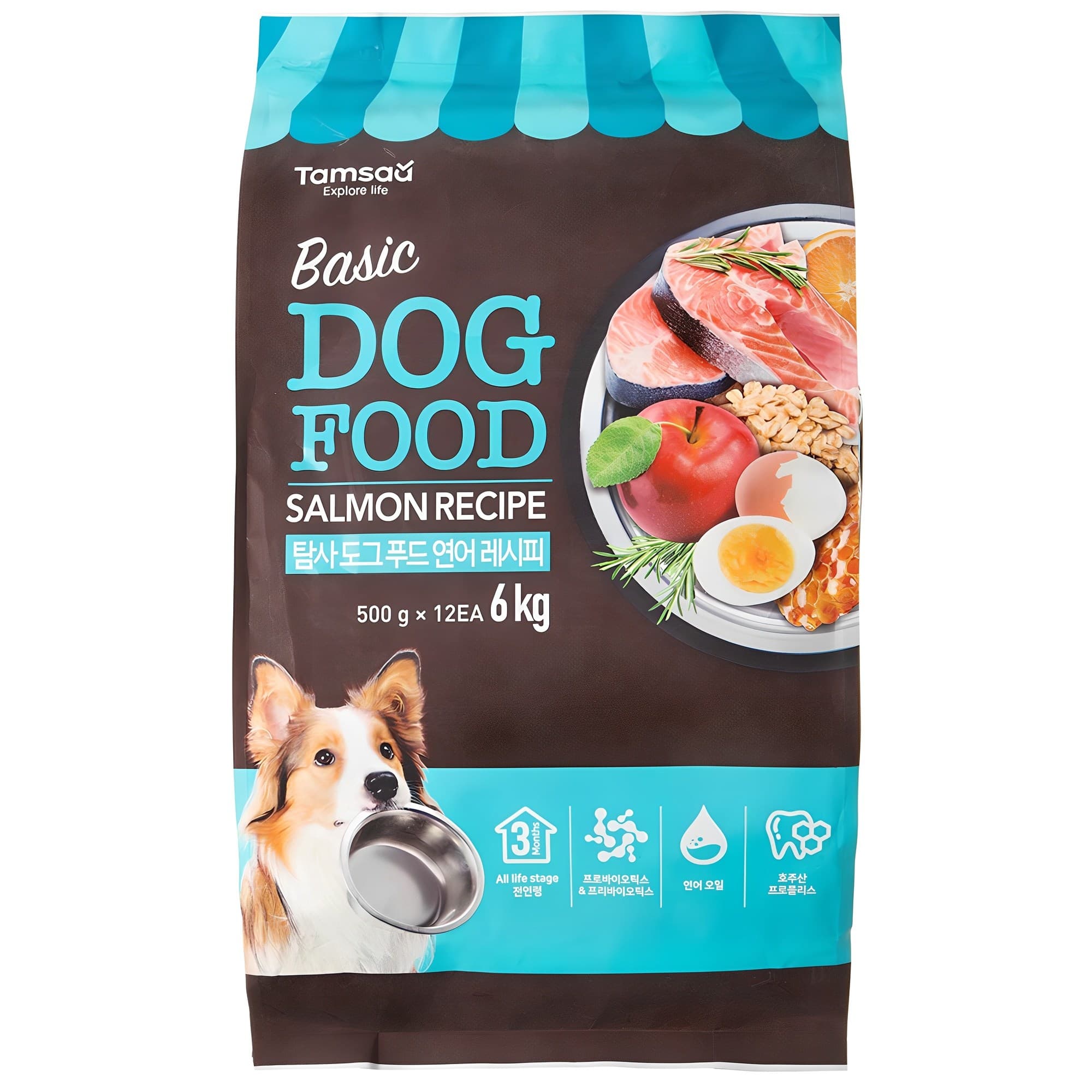 탐사 6free 강아지 사료, 연어 레시피