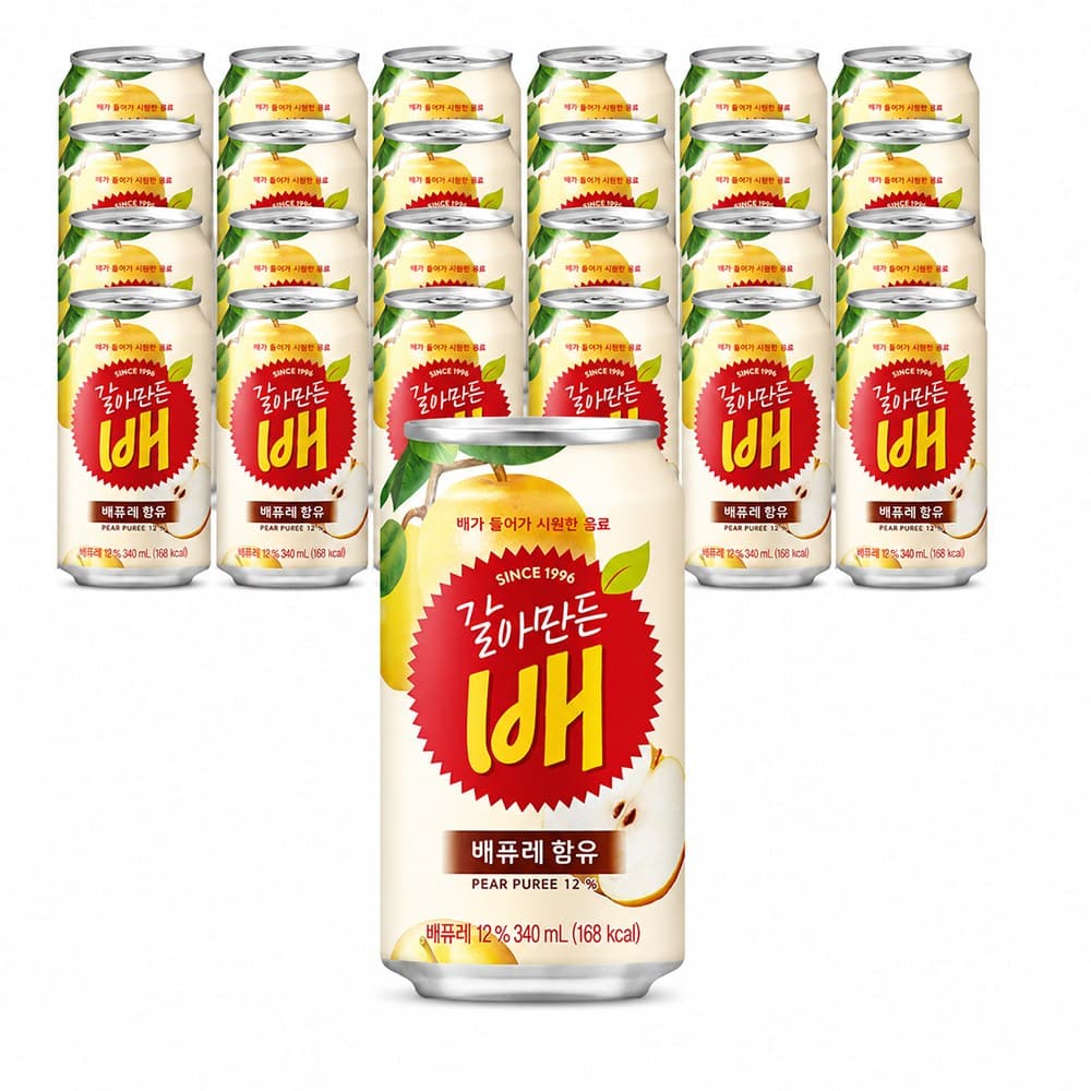해태 htb 갈아만든 배 340ml 24개