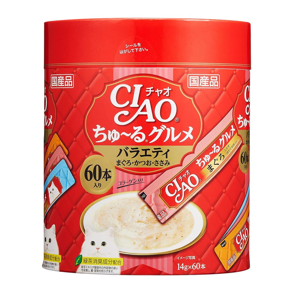 챠오츄르 고양이 구루메 버라이어티 간식 60p