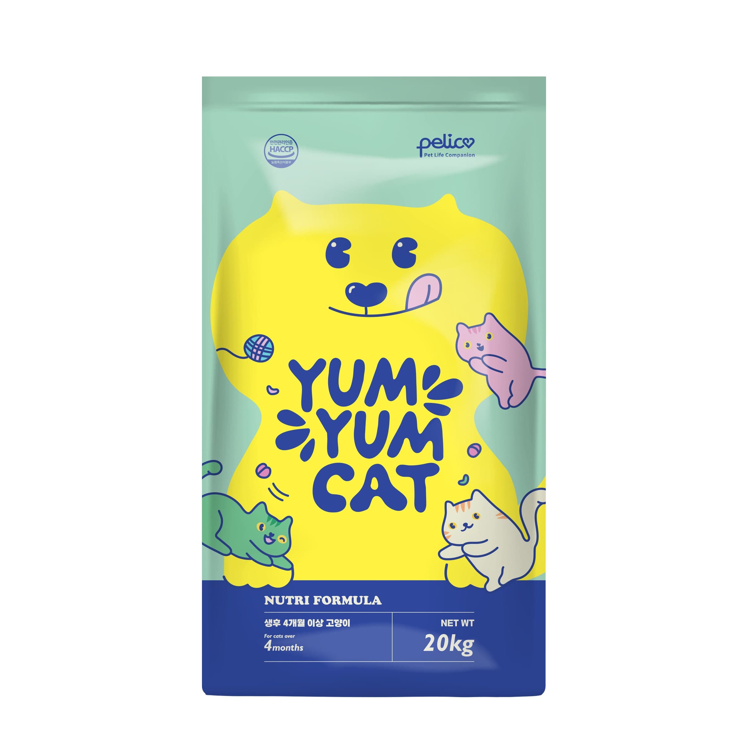 펠리코 냠냠캣 20kg 고양이사료 길고양이 길냥이 대용량, 20kg, 1개, 냠냠캣 20kg