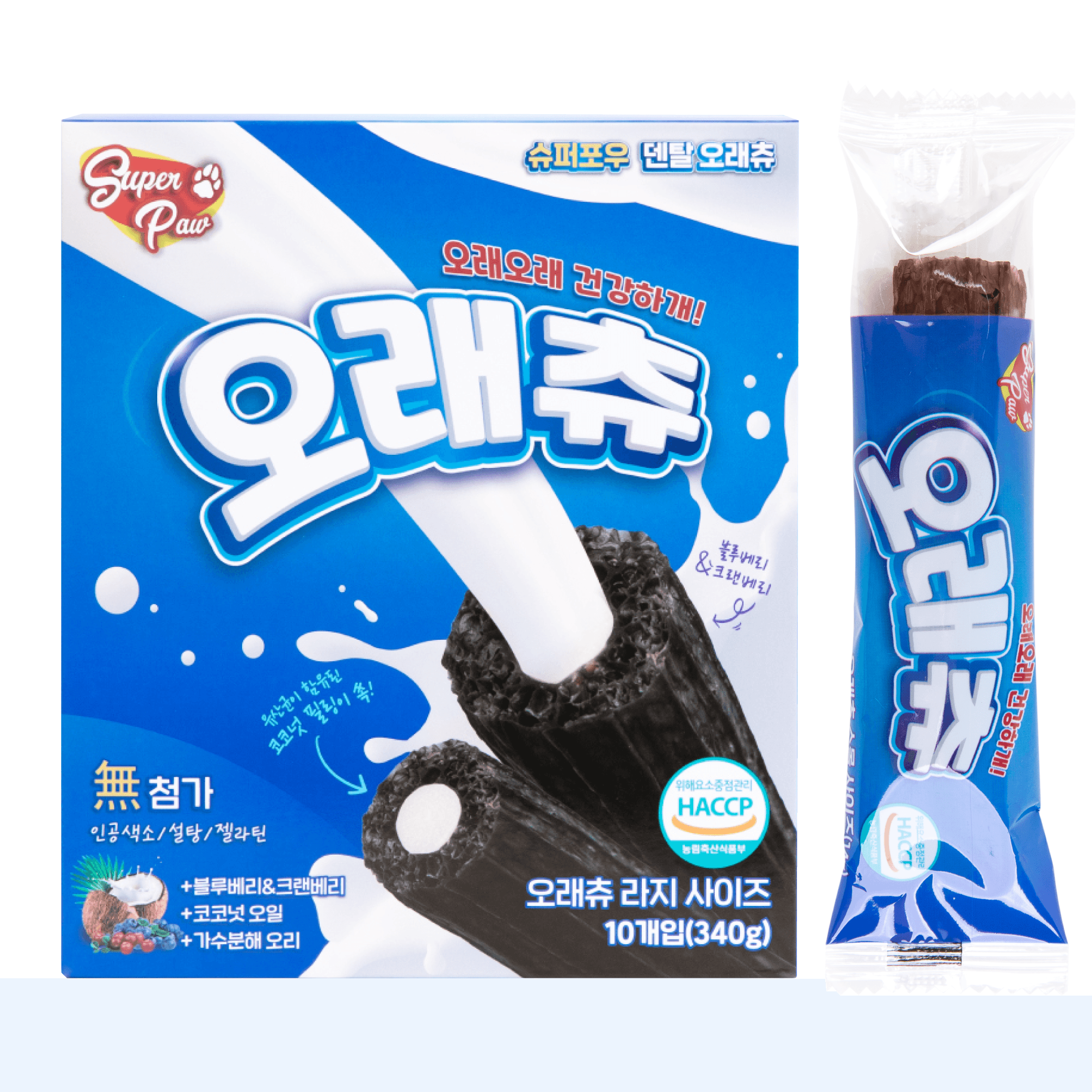 슈퍼포우 강아지 바나나츄 덴탈껌, 바나나, 210g, 5개