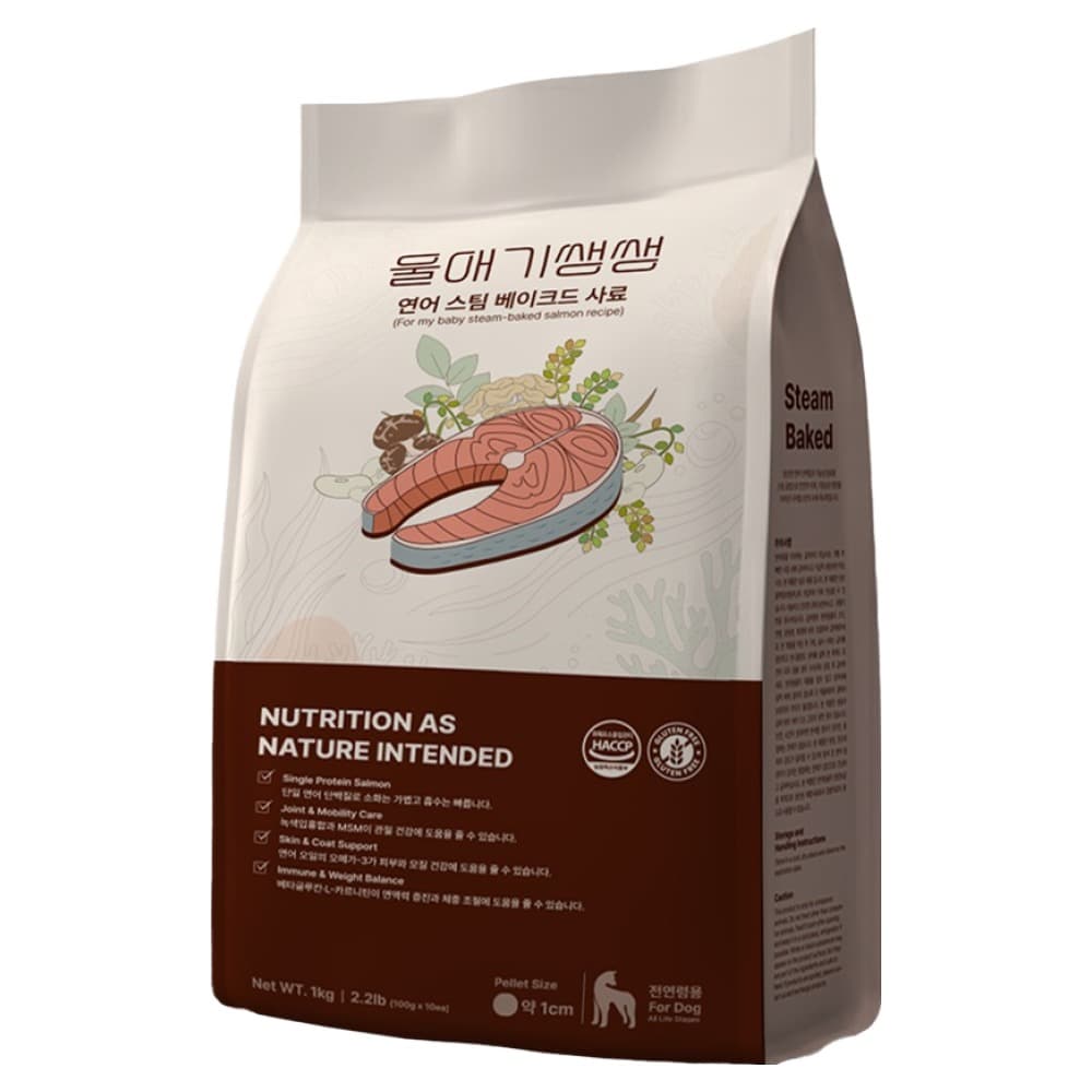 디어랩스 전연령 강아지 울애기쌩쌩 스팀베이크드 수제사료