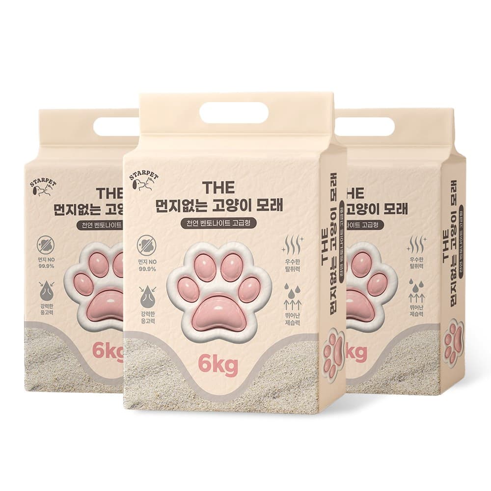 THE 먼지없는 벤토나이트 고양이모래 18kg