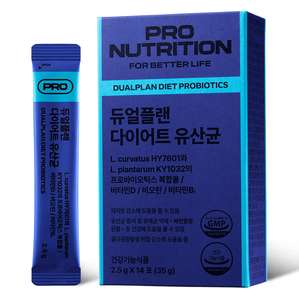 PRONUTRITION 정품 듀얼플랜 다이어트 유산균 14p, 35g, 6개
