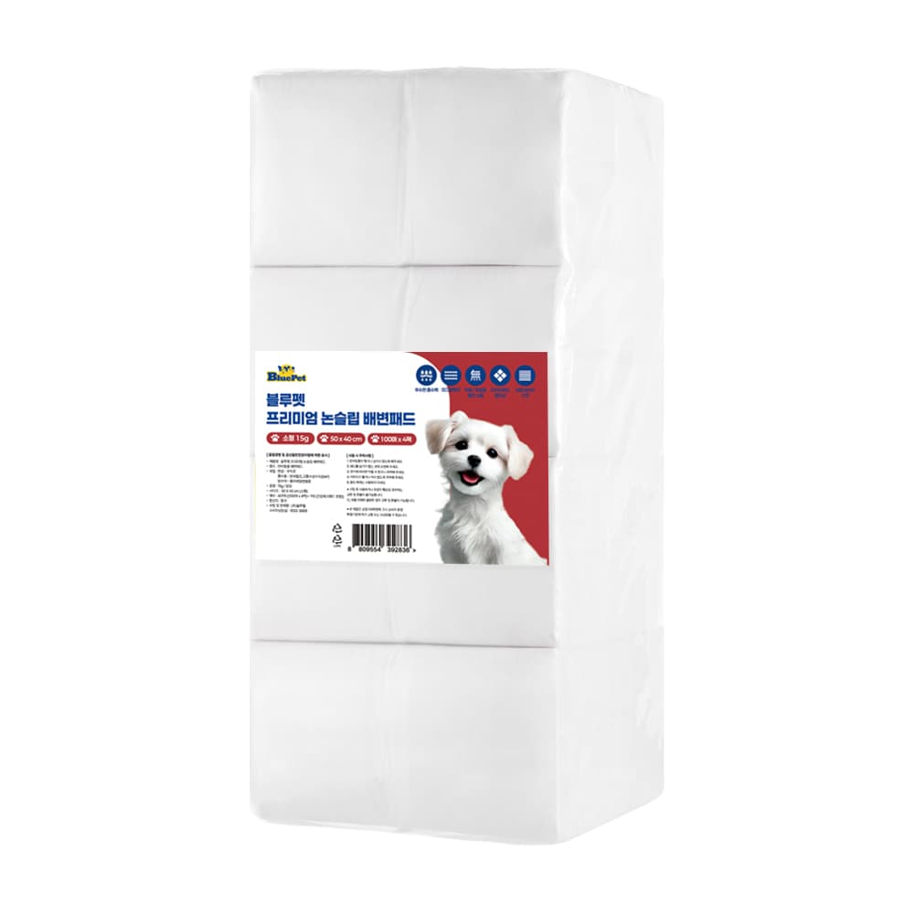 블루펫 프리미엄 논슬립 배변패드 무향 15g