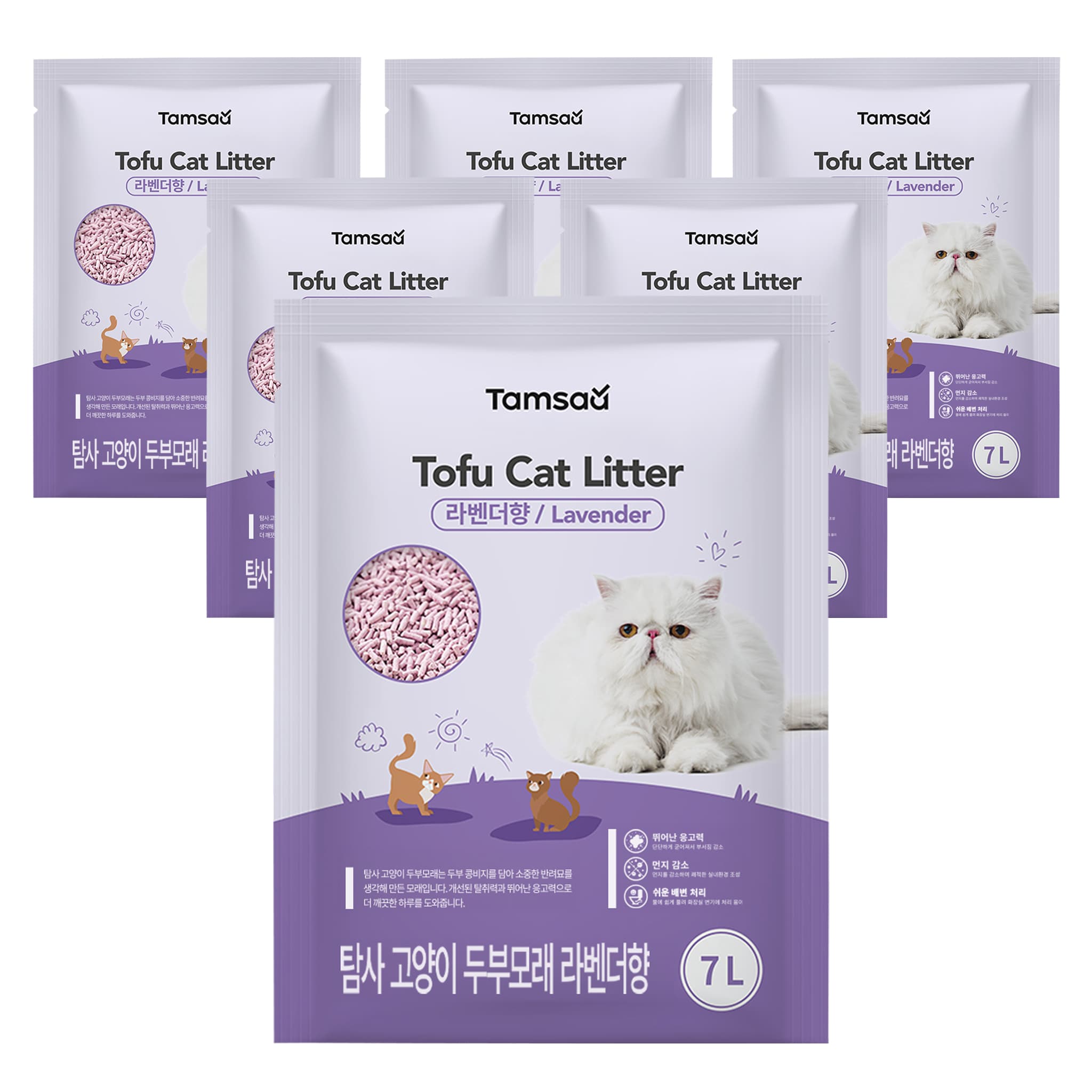 탐사 베이직 프리미엄 고양이 두부모래 7L (약 2.8kg)
