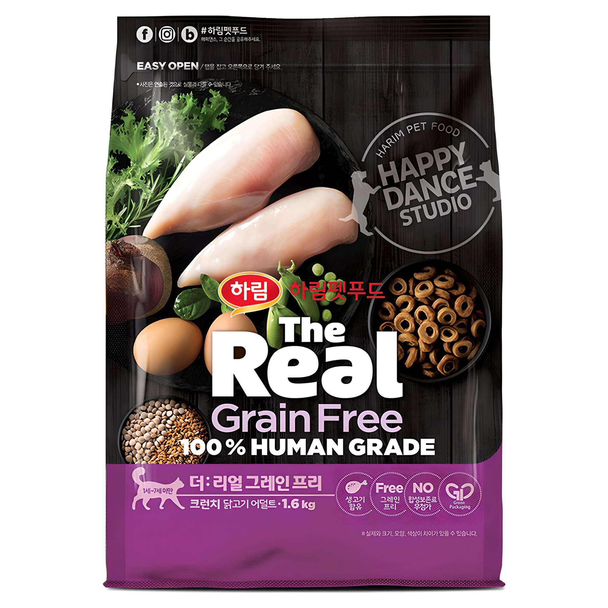 하림펫푸드 어덜트 더리얼 캣 그레인프리 크런치 건식사료
