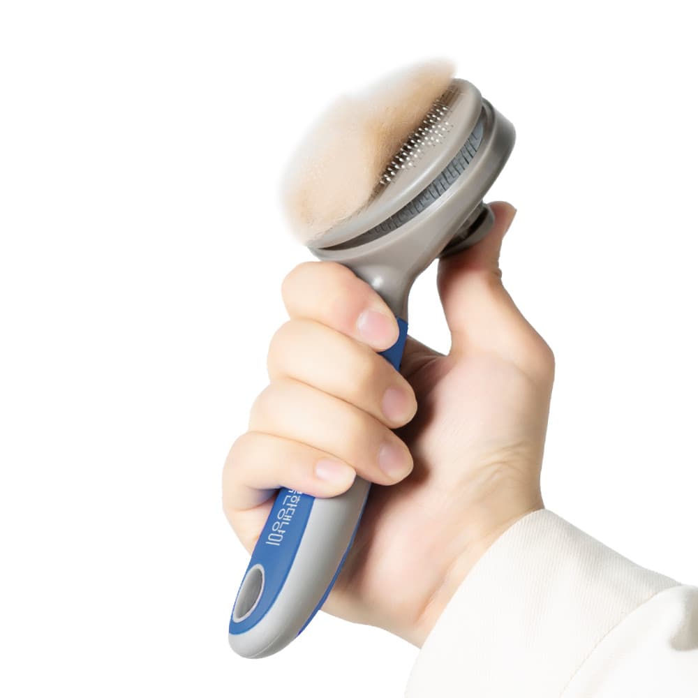 행복한댕냥이 반려동물 원터치 케어 브러쉬 10 x 18.5 cm