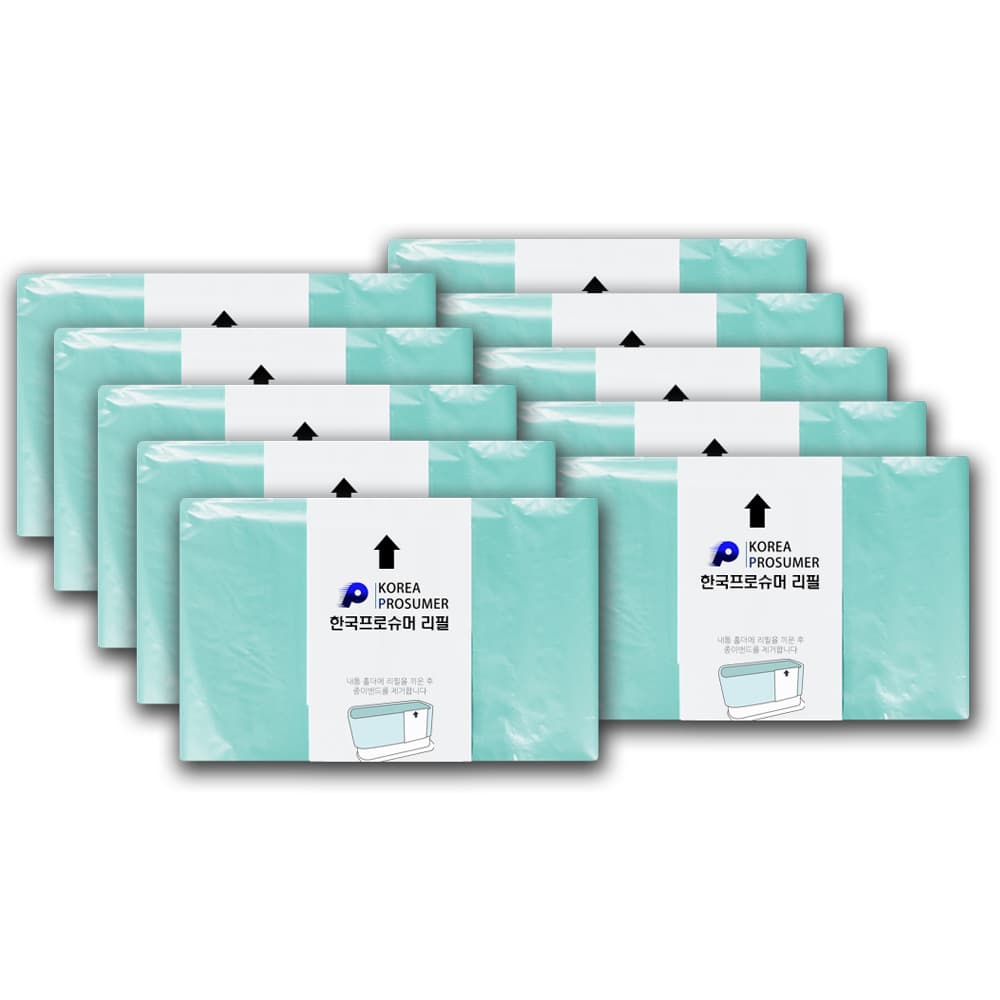 한국프로슈머리필 매직캔호환 리필봉투 220/250/280 10P 기저귀 쓰레기봉투