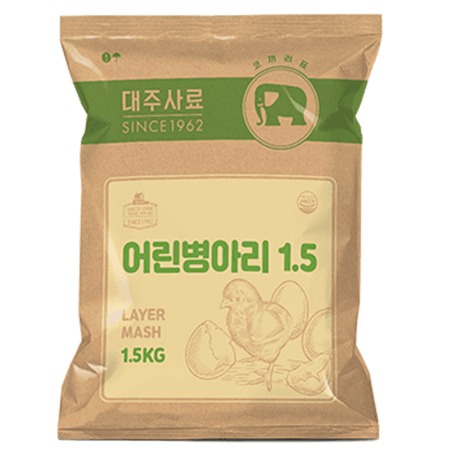 대주 어린병아리 6주령 또는 10주령 이전 산란계 전용 사료