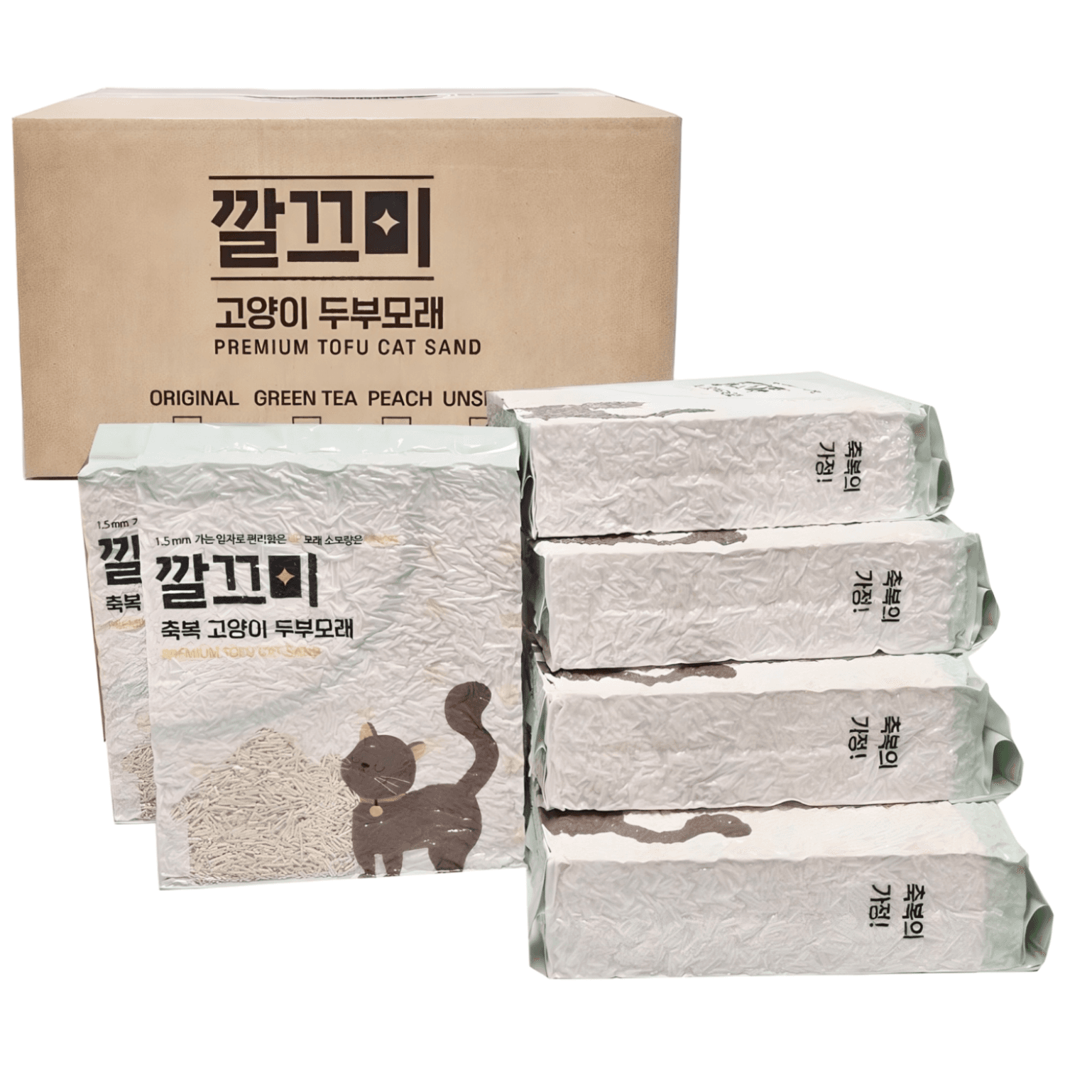 고양이두부모래 1.5mm 극세사입자