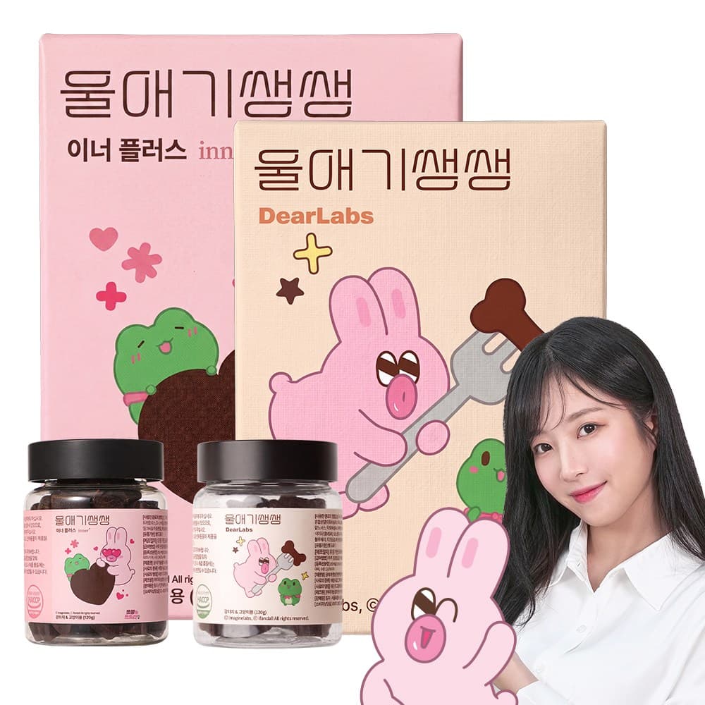 울애기쌩쌩 이너플러스 반려동물 종합영양제 기관지 심장 신장 간 케어, 60정, 종합영양제, 1개