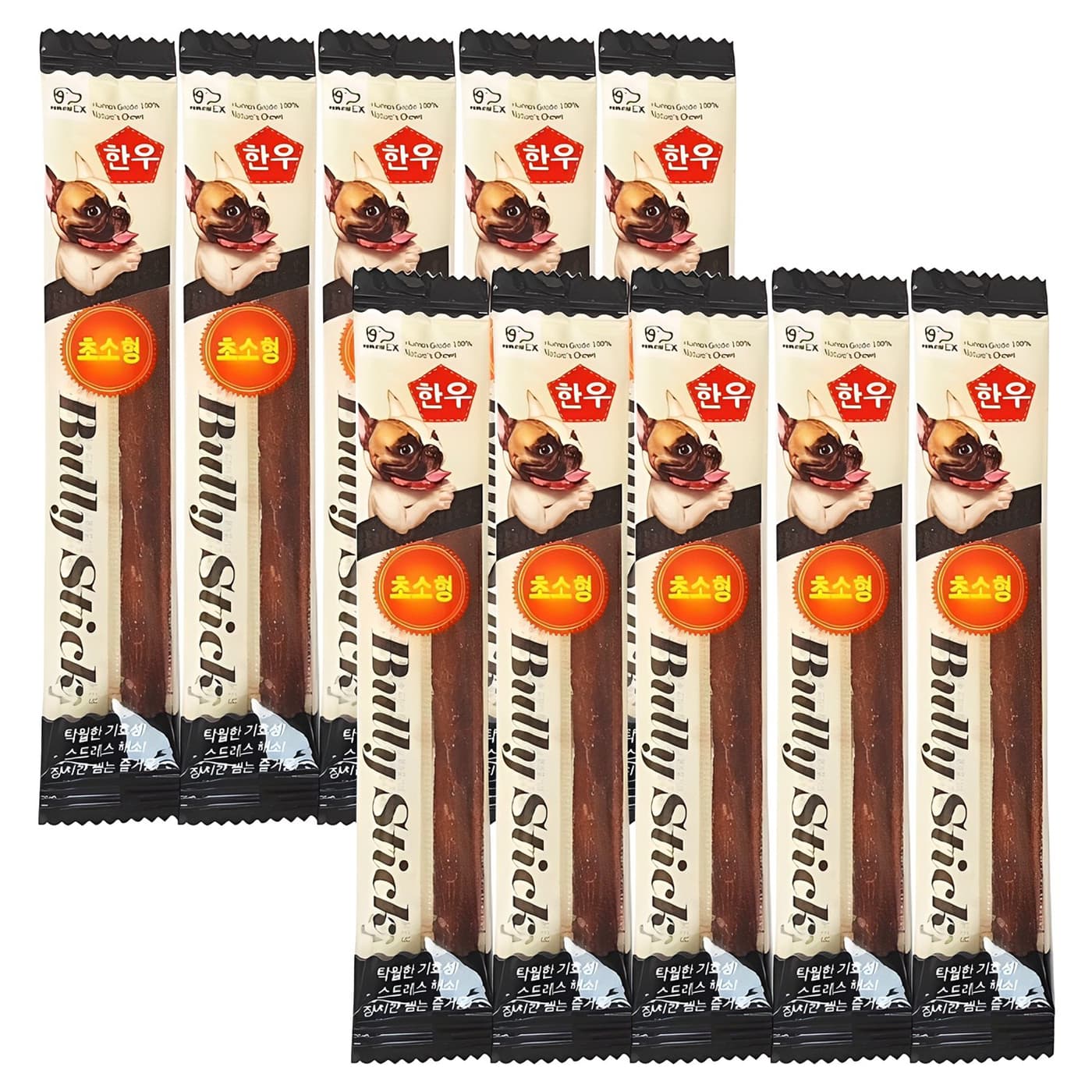 네츄럴이엑스 강아지 한우 불리스틱 초소형 SS11