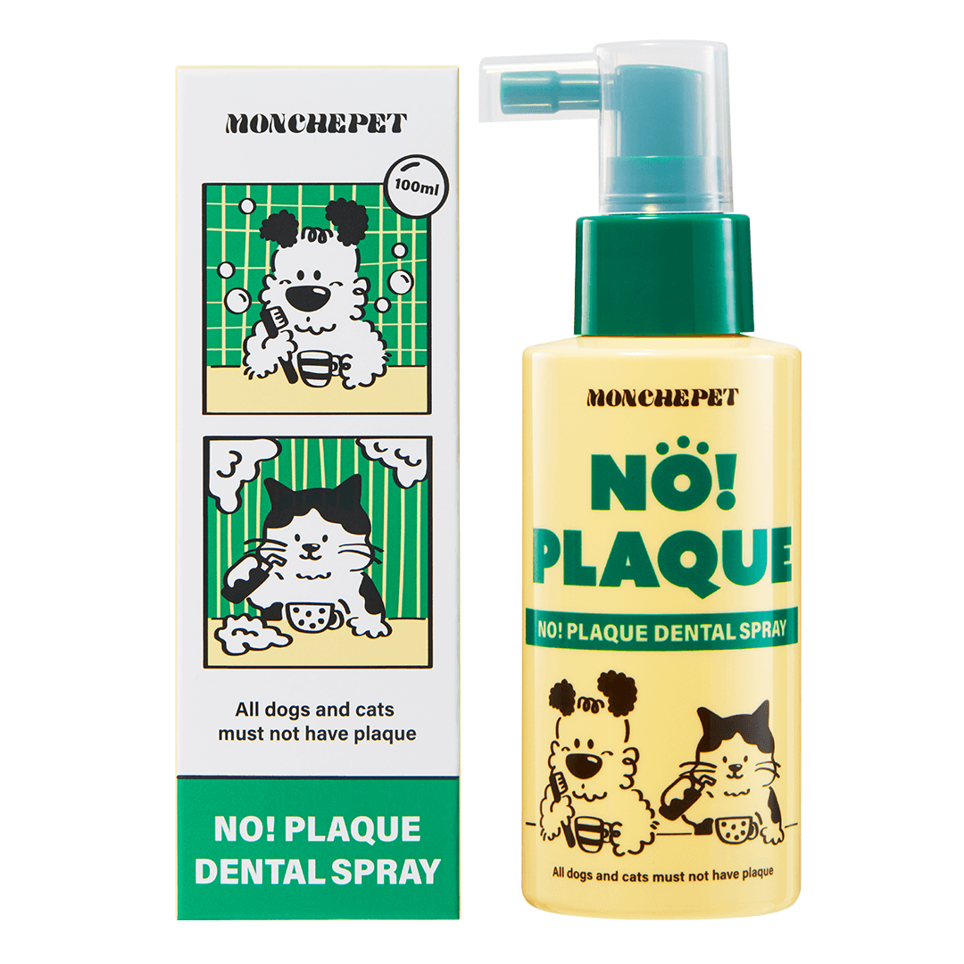몽셰펫 노! 플라그 덴탈 스프레이 100ml 고양이&강아지 뿌리는치약 치석/구취제거/잇몸관리/구강영양
